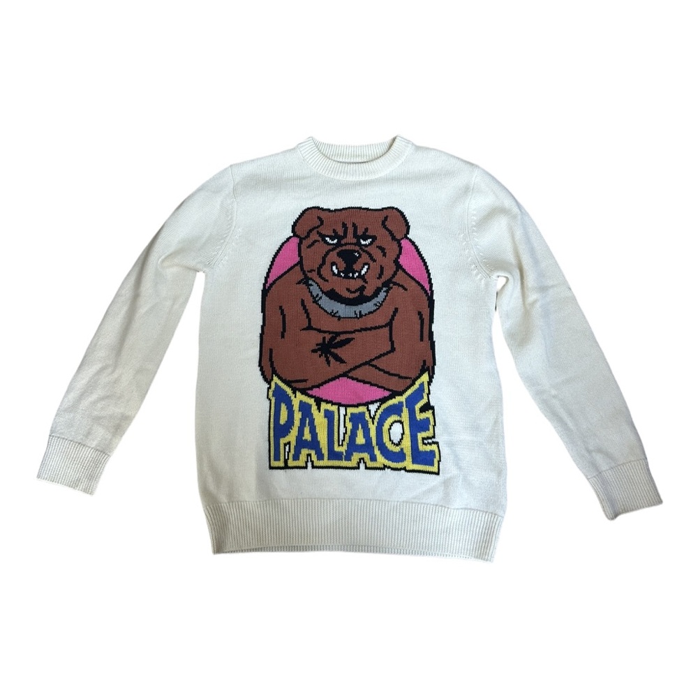 Palace off white bulldog sweater